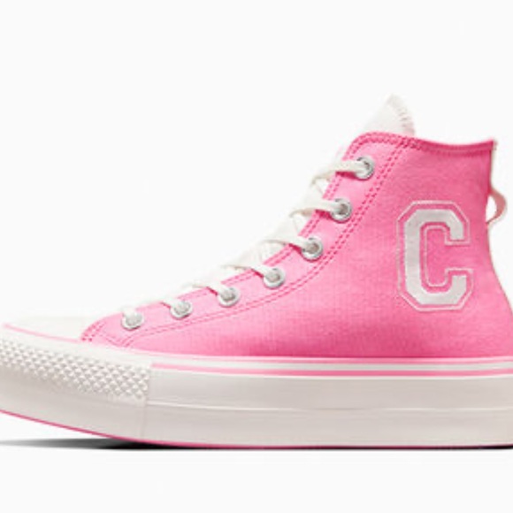 NWT Converse Chuck Taylor All Star Lift Platform Retro Varsity HIGH TOP SHOE - Picture 5 of 14